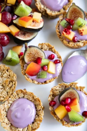Baked Oatmeal Cups from The Forked Spoon